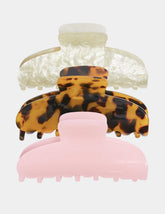Faux Marble Hair Clip 3-Pack