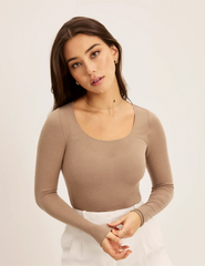 Cashmere Mist Scoop Top