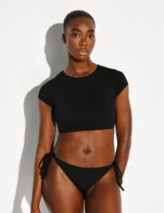 Sculpt Short Sleeve Swim Top