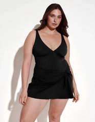 Leakproof Sculpt Deep V Swim Dress