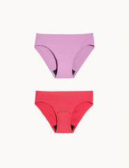 Teen Light Leakproof No-Show Bikini 2-Pack - Last Call