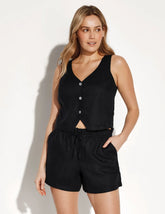 Linen Poolside Short