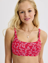 Teen Square Neck Scoop Bikini Top