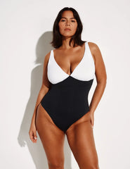 Deep V One Piece Swimsuit