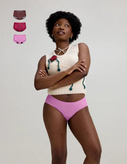 Teen Light Leakproof No-Show Boyshort 3-Pack - Last Call