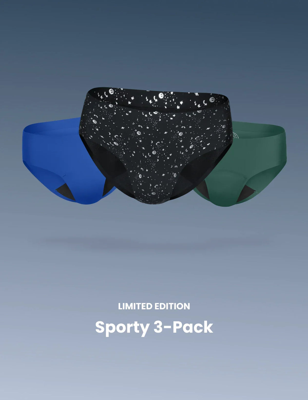 Teen Light Leakproof No-Show Bikini 3-Pack - Last Call