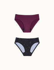 Teen Light Leakproof No-Show Bikini 2-Pack - Last Call