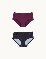 Teen Light Leakproof No-Show Boyshort 2-Pack - Last Call
