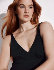 Leakproof Deep V One Piece Swimsuit - Long Torso