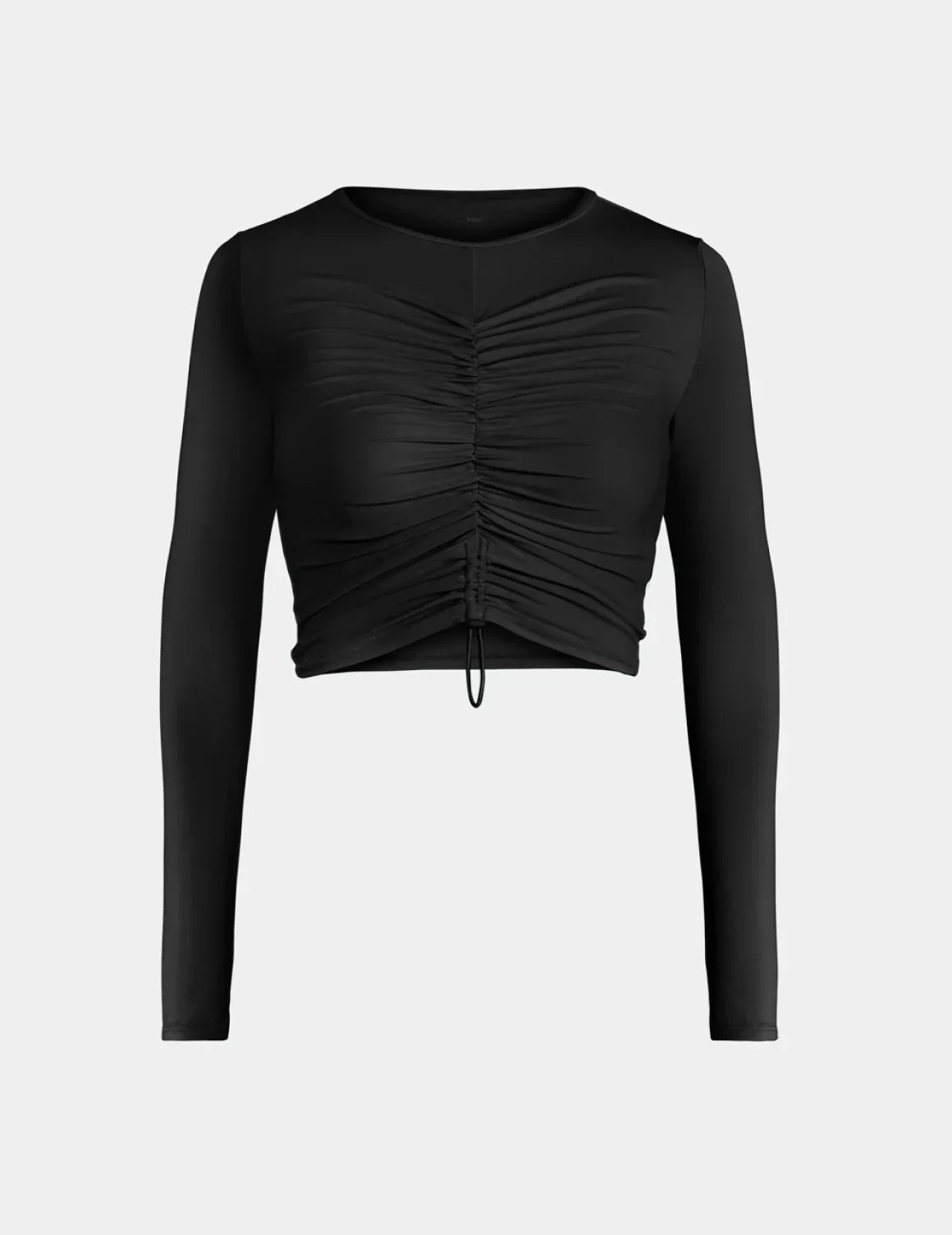 Ruched Long Sleeve Swim Top