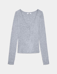 Modal Rib Long Sleeve Henley