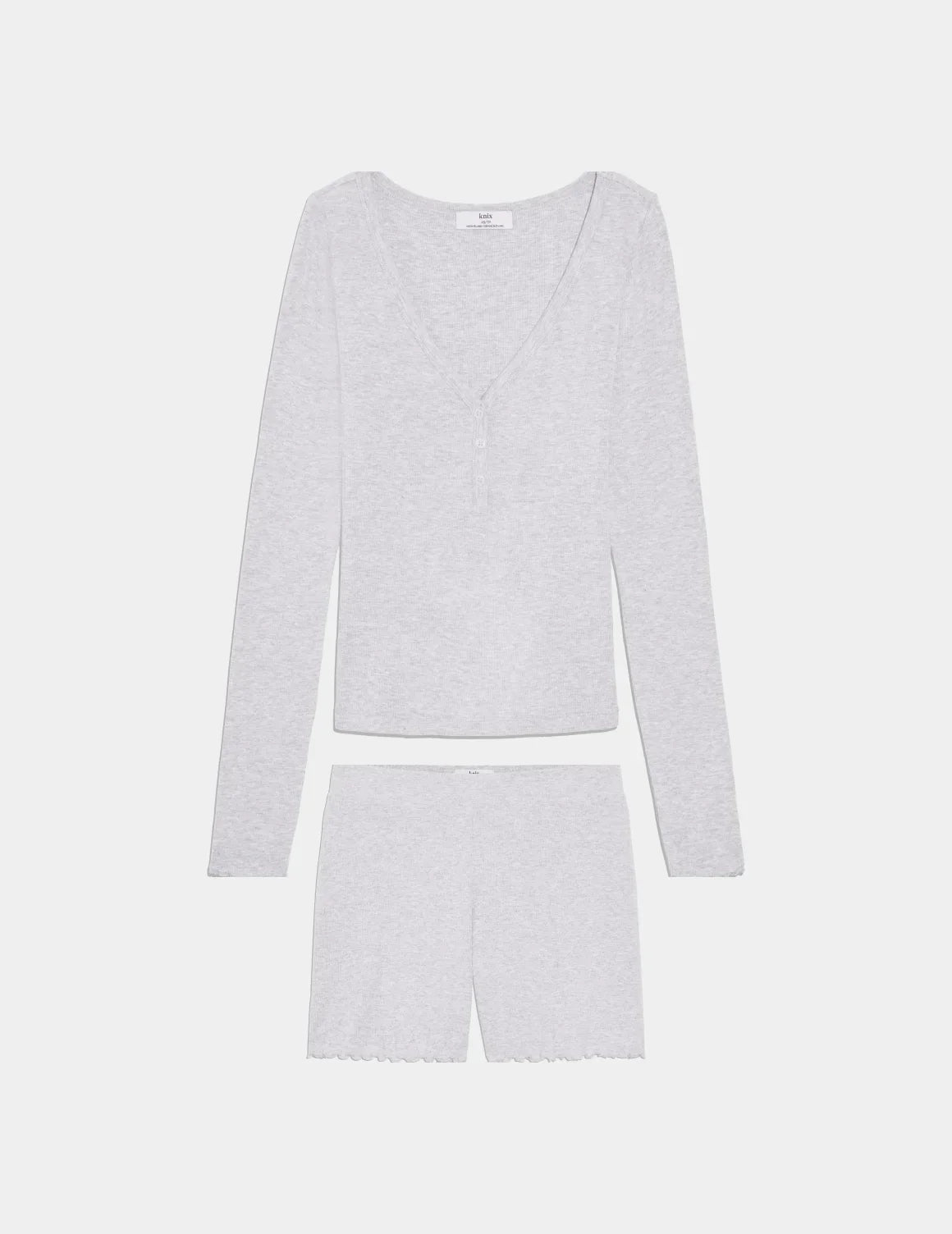 Modal Rib Henley Sleep Set