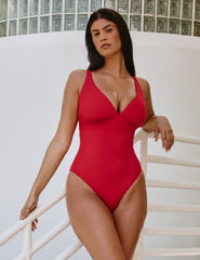 Sculpt Deep V One Piece Swimsuit