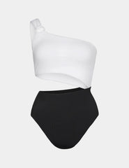 Sculpt One Shoulder One Piece Swimsuit