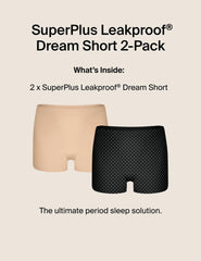 SuperPlus Leakproof® Dream Short 2-Pack